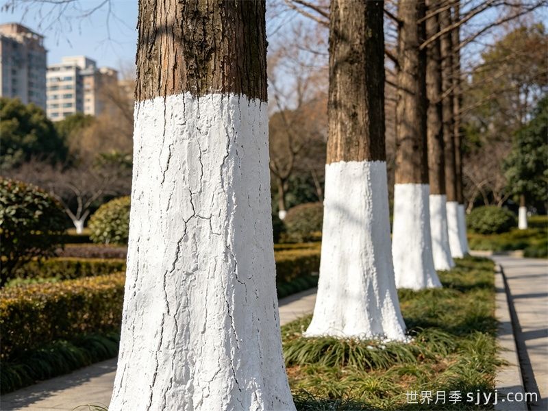 树木涂白用途侧重点不同，配方也不同(图1)