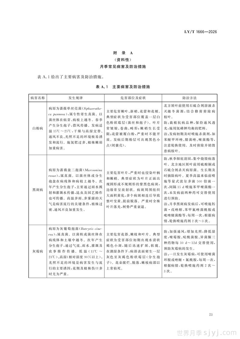 《月季》行业标准LY/T 1666-2026全文(图26)
