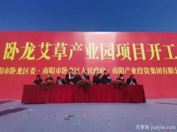 南阳卧龙艾草产业园项目开工和签约仪式举行