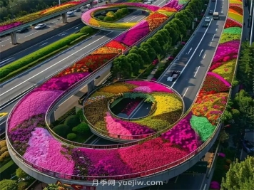 杭州高架月季美到难以置信，是AI所为？