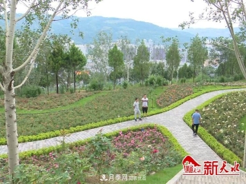 甘肃天水北山月季生态园，打开月季花海